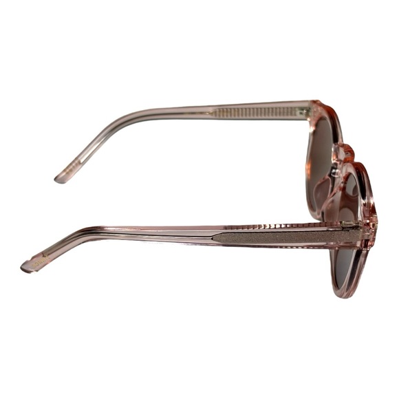 Bonnie Clyde Women’s The Hill round fashion sheer pink sunglasses | 50.22.145